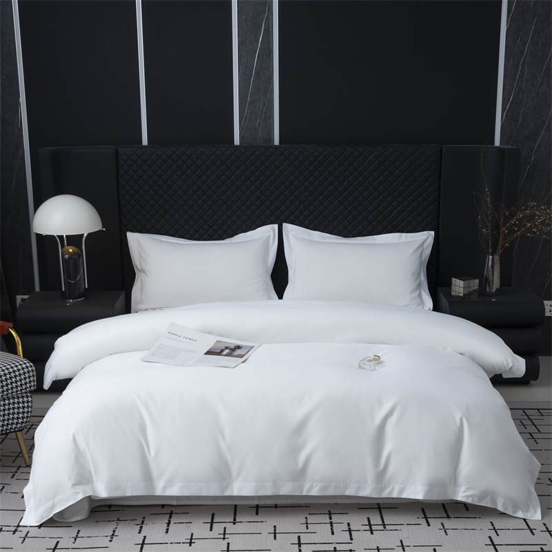 স্টার হোটেলের জন্য 50% কটন 50% পলিয়েস্টার 300TC ফ্যাব্রিক বেডিং সেট