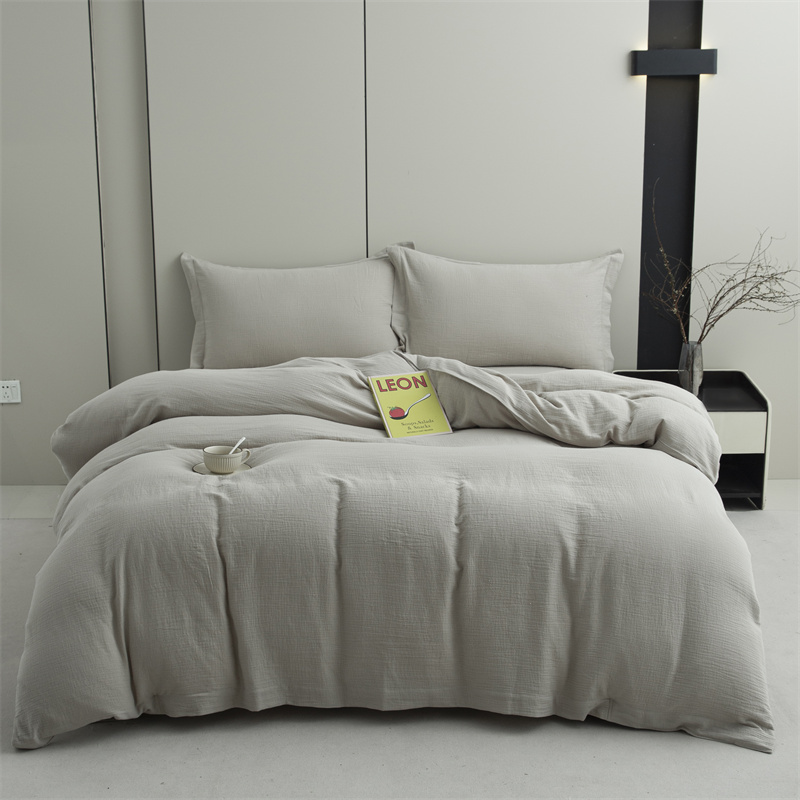 ডাবল লেয়ার গজ 100% সুতি কাপড় সুপার সফট বেডিং সেট