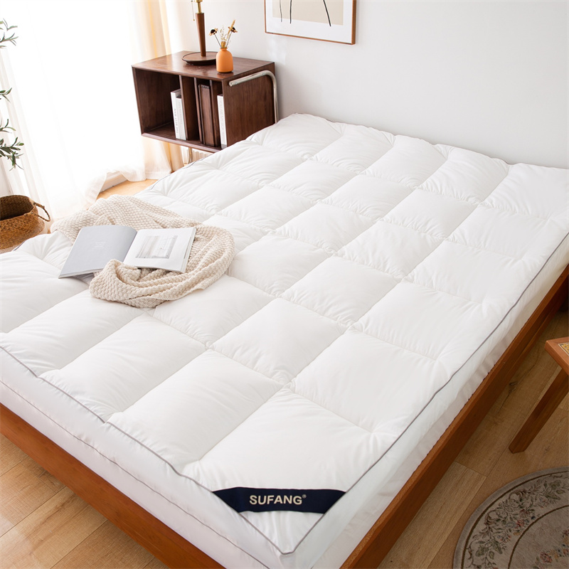 কুইল্ট মাইক্রোফাইবার ফিলিং 40s ডাউনপ্রুফ ফ্যাব্রিক ম্যাট্রেস টপার পরীক্ষা করুন কুইল্ট মাইক্রোফাইবার ফিলিং 40s ডাউনপ্রুফ ফ্যাব্রিক ম্যাট্রেস টপার পরীক্ষা করুন