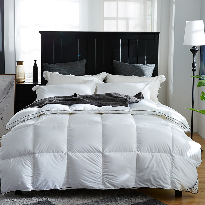 পাইপিং 100% তুলা সহ ডাক ডাউন উষ্ণ নরম ডুভেট