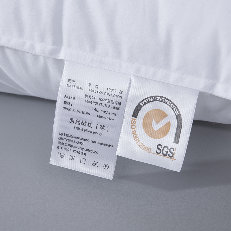 হোটেলের জন্য পলিয়েস্টার সাইলেন্স ফ্যাব্রিক মাইক্রোফাইবার ফিলিং বালিশ হোটেলের জন্য পলিয়েস্টার সাইলেন্স ফ্যাব্রিক মাইক্রোফাইবার ফিলিং বালিশ